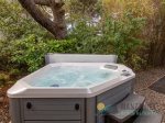 Cozy hot tub to relax in.